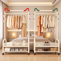 Séchoir à linge pliable double niveau en acier carbone extra épais, robuste, pour extérieur et salon, organisateur de vêtements