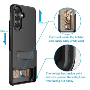 เคสโทรศัพท์กันกระแทกแบบ 3-in-1 สำหรับเล่นกีฬา พร้อมที่ใส่บัตรและคลิปหนีบเข็มขัด สำหรับ Samsung Galaxy S26 - Product Image 2