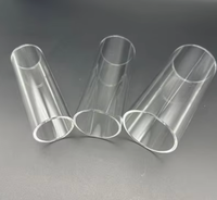 Tubo de Cuarzo de Alta Pureza (99.999%), Visera Protectora Antirrayaduras con Forma de U y Resistencia a Altas Temperaturas