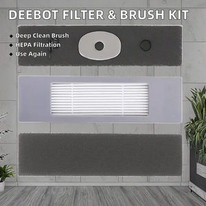 Filtre en polaire HNW compatible avec les aspirateurs ECOVACS <span class=keywords><strong>Deebot</strong></span> T5 T8 AIVI T9 <span class=keywords><strong>N8</strong></span> <span class=keywords><strong>Pro</strong></span> N9 N10 N10 <span class=keywords><strong>Plus</strong></span>, disponible sur mesure pour la maison - Product Image 2