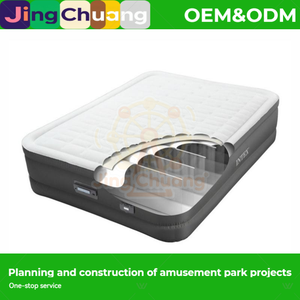 Jingchuang64486 Colchón Inflable Doble Jingchuang con Capa de Flotación, Bomba Integrada y Grosor Reforzado <span class=keywords><strong>para</strong></span> Senderismo y Gimnasio - Product Image 2