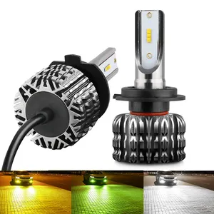 Ampoule de phare Led automatique multicolore à haute luminosité, lampe CSP 880 H1 12V 9006 9005 H11 voiture H7 Led H4