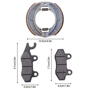 Juego <span class=keywords><strong>de</strong></span> Pastillas y Zapatas <span class=keywords><strong>de</strong></span> Freno <span class=keywords><strong>de</strong></span> Disco Semimetálicas Delanteras y Traseras para Motocicleta Workman 250 <span class=keywords><strong>Vento</strong></span> 1 Disco + 2 Tambores - Product Image 4