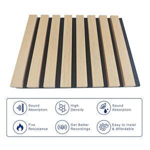 Panneau acoustique en placage de bois de 13 mm Lakeso, fabricant direct, absorption sonore dense pour <span class=keywords><strong>laboratoire</strong></span> - Product Image 2