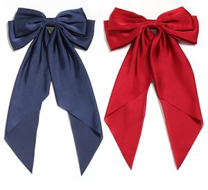 Accessoire nœud papillon long à la mode pour femme, à fixer à l'arrière de la tête, avec pince - Product Image 1
