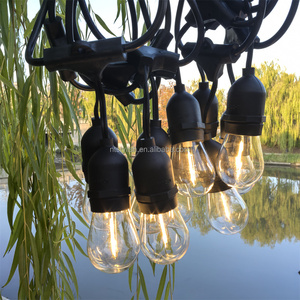 Guirlandes lumineuses de Noël S14 G45 A60 étanches pour intérieur et extérieur, décorations de fêtes IP65, type assemblable - Product Image 1