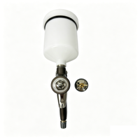 Pistolet à peinture LVLP avec buse de 1,3 mm, alimentation par gravité, outil de pulvérisation de peinture, gobelet en plastique de 600 cc pour la réparation automobile