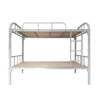 Lit superposé en acier robuste sur mesure avec barrière de sécurité, échelle robuste, lit double en métal durable pour dortoir scolaire, auberge de jeunesse, personnel