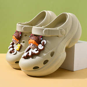 Women's Platform <b>Clogs</b> White EVA Cartoon DIY Summer Outdoor Beach Slippers Size 35-40 - Product Image 3