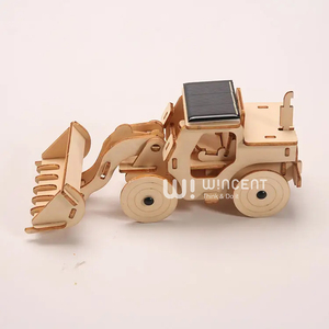太陽光発電車 メカニカルSTEM科学キット 3Dパズル 木製 - Product Image 2