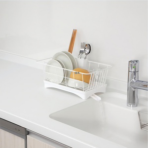 Égouttoir à vaisselle de rangement de cuisine monocouche à nettoyage facile à <span class=keywords><strong>prix</strong></span> d'usine avec porte-ustensile amovible - Product Image 5