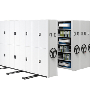 رف متنقل برف مدمج خزانة مكتب أرشيفات مع سكة يدوية كهربائية أحجام مخصصة للتشغيل - Product Image 2