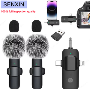 Các K15 Mini Không Dây Ve Áo Lật <span class=keywords><strong>Microphone</strong></span> Là Một Chuyên Nghiệp Tiếng Hồi-Hủy Bỏ <span class=keywords><strong>Microphone</strong></span> Cho Cả Hai Apple Và Android Máy Ảnh - Product Image 1