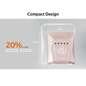 96W Professionelle Kabellose Wiederaufladbare 365/395nm Gel-Härtungslampe mit LCD-Anzeige UV-<span class=keywords><strong>LED</strong></span>-Nagellampe - Product Image 4