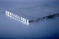 Panneau en aluminium nid d'abeille décoratif architectural, design moderne OEM, structure en alliage d'aluminium ignifuge, imperméable