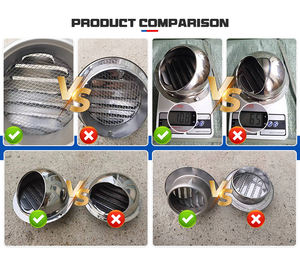 Fournisseur <span class=keywords><strong>direct</strong></span> d'usine, grilles extérieures en acier inoxydable pour climatisation à persiennes, utilisation en extérieur, sous-sol - Product Image 6