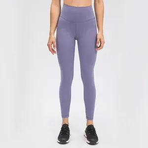 Aangepaste Damesleggings Yogabroek Comfortabele Zachte Slanke Pasvorm Yogakleding Met Hoge Taille, Naadloze Fitnesslegging