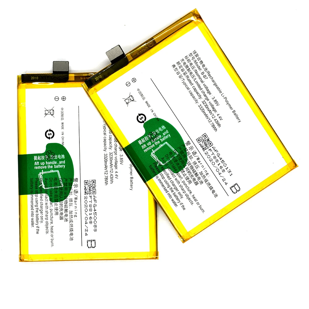 Горячие продажи, запачасти замены lcd мобильного телефона батареи 3000mAh 3,85 V для VIVO X9L VIVO X9S B-B7