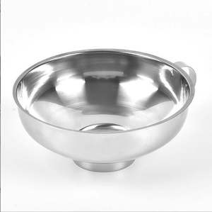 Funil de Aço Inoxidável Reforçado com Boca Larga para Cozinha, Funil de Diâmetro Amplo para Geleia e Drenagem de Grãos - Product Image 3