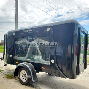 Retro Black Hearse Modern Classic Single Coffin Hearse High Quality Funeral Coffin Hearse <b>Trailer</b> for Sale - Product Image 2