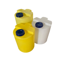 Réservoir d'eau PE de 100 L, réservoir d'eau pour camion, réservoir de stockage industriel, bleu, blanc, jaune