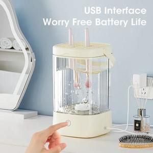 Limpiador de Brochas de Maquillaje Eléctrico Portátil con Conexión USB, Herramienta de Limpieza de Brochas de Maquillaje Recargable, Limpieza Automática de Brochas de Maquillaje - Product Image 2