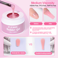 Gel dur pour ongles de haute qualité 30g, 6 couleurs, sans chaleur, gel d'extension pour structure d'ongles, norme UE/US, sans HEMA, rose nude, gel UV de construction