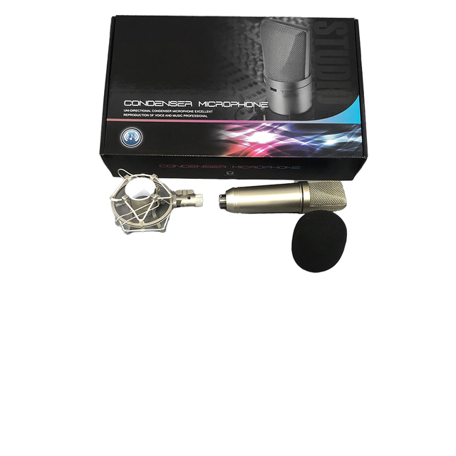U87 Professional Studio Condenser Microphone Omni-directional Wired 25mm Large Diaphragm Cartridge Noise Cancelling Metal