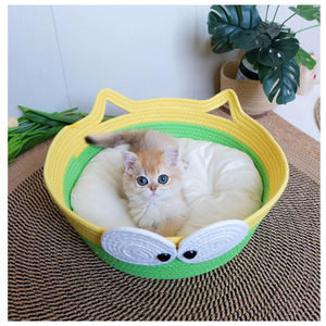 Nido de Mascota de hierba tejida para las cuatro estaciones, agarre Universal transpirable y duradero, cama para perros y gatos respetuosa con el medio ambiente en caja de embalaje - Product Image 2