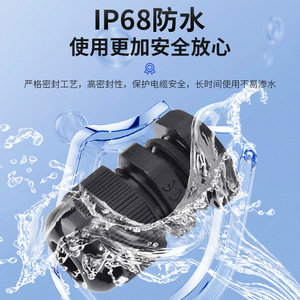 Passe-câble JIAF M20X1.5 en nylon fileté pour la protection des câbles - Product Image 2