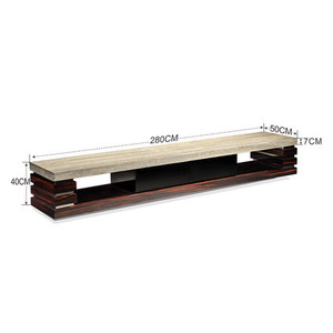 Tv cabinets latest designs modern 3 layer wooden Tv stand with marble designs