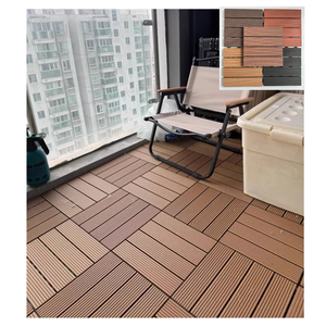 Hiện đại <span class=keywords><strong>WPC</strong></span> sàn gạch DIY Composite decking cho ngoài trời terrasse decking gỗ nhựa vật liệu composite - Product Image 2