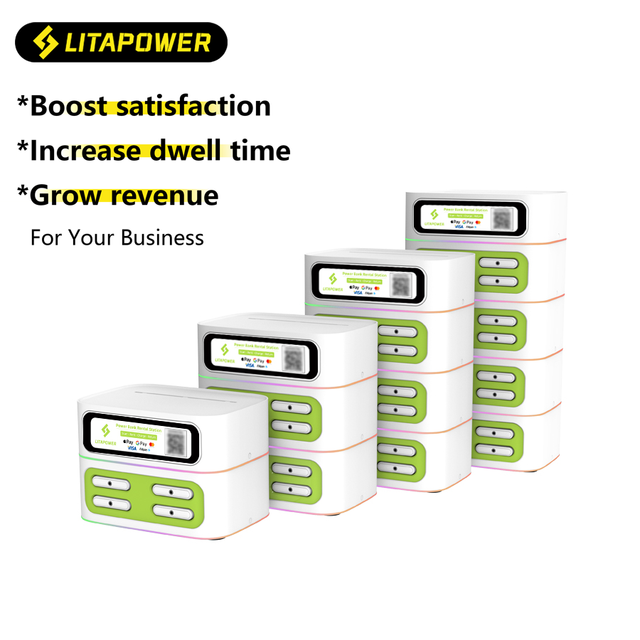 2025 Best Selling Shared Multiple Phone Charging Tower 8 Slot Power Bank Station Overseas Products(Power Bank Sold Separately)