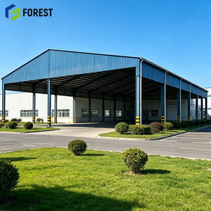 Structure modulaire en acier galvanisé à haut profil pour entrepôt logistique à côtés ouverts, pavillon de stockage d'équipements lourds sans colonnes - Product Image 1