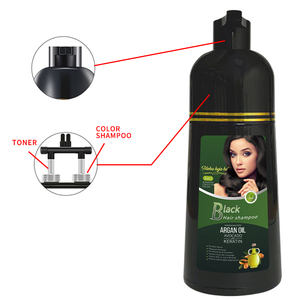 OEM & ODM fabbrica di argento colorante per capelli Shampoo colore nero per capelli crema facile operazione senza <span class=keywords><strong>ammoniaca</strong></span> - Product Image 2