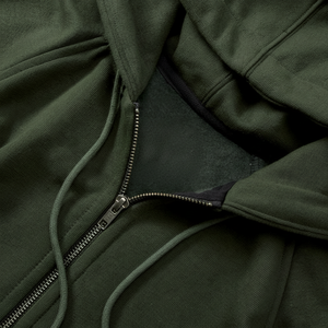 Sudadera con capucha de cremallera completa de peso pesado para hombre de algodón 100% con diseño de logotipo personalizado Sudadera de invierno Patrón 3D Fabricante superior Hombres Mujeres - Product Image 1