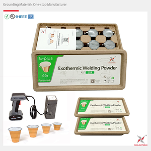 Pólvora Metálica para Soldadura Exotérmica con Encendido Electrónico, IEEE837, UL467, IEC62561, Sunlightweld <span class=keywords><strong>EPLUS</strong></span> 65GR, Aluminio - Product Image 3