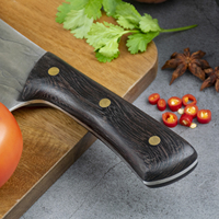 Couteau de boucher rétro de haute qualité, 6 pouces, Skarde, pour couper la viande, en acier, couteau de cuisine, couteau à découper la viande, forgé à la main, manche en bois de wengé