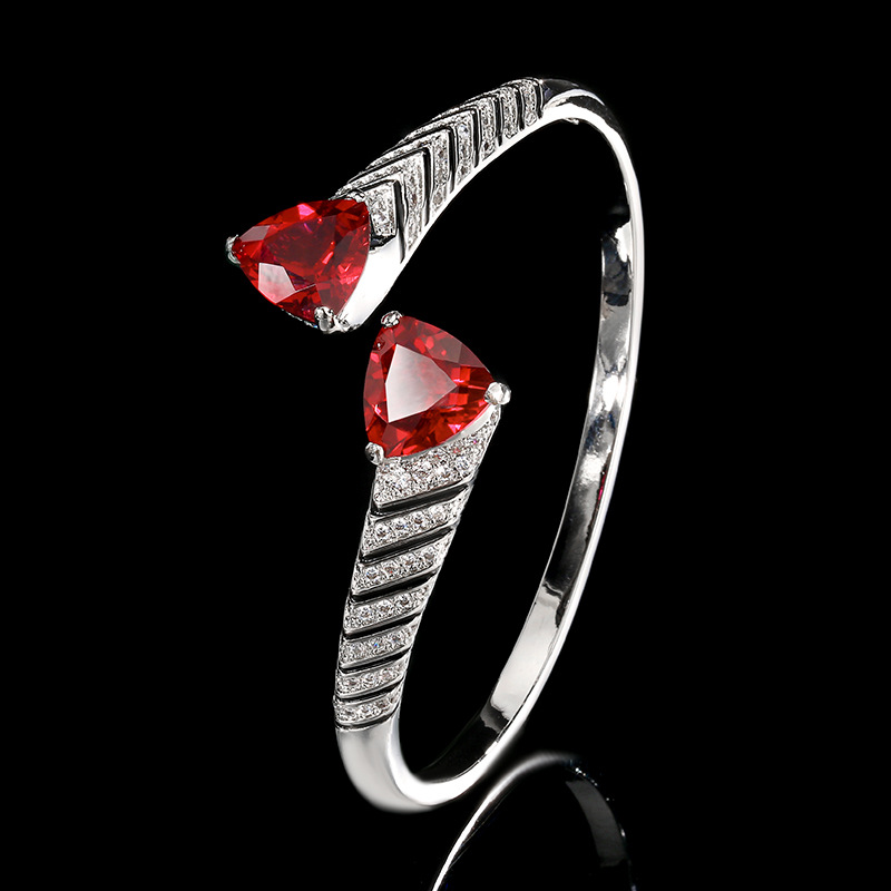 Red corundum bracelet