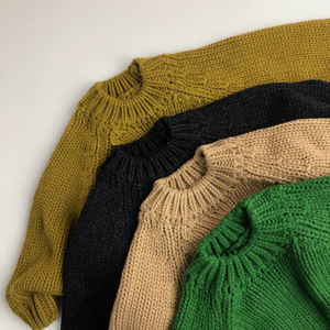 Maglioni Invernali per Neonati Unisex in <span class=keywords><strong>Cotone</strong></span> <span class=keywords><strong>Organico</strong></span> 100% Personalizzati con Pizzo Casual e Spesso - Product Image 3