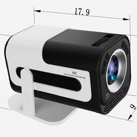 Projecteur intelligent portable Fire500 avec décodage 4K Android 13 LED Lamp-2K résolution 2G RAM-pour Home cinéma et projecteur HD