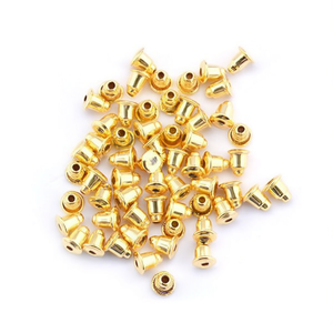 Fermaglio per orecchini Ilan 10 mm color oro, accessorio per la creazione di pendenti - Product Image 2