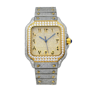 Diamond Moissanite <strong>Watch</strong> Custom Mechanical <strong>Watches</strong> for Men Classic Men's <strong>Watch</strong> Square Case for <strong>Cartier</strong> Moissanite <strong>Watches</strong> - Product Image 6