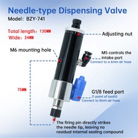 Valve de distribution de précision à aiguille pour liquide unique, haute fréquence, pour encapsulation, à action simple, pour moteur PLC, garantie usine 1 an