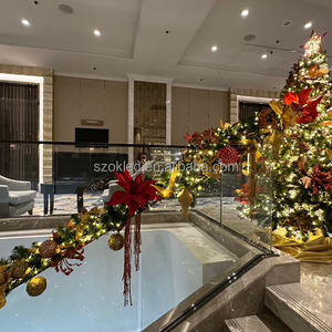 Centre commercial Motif Lumière Utilisation PVC Maille Rouge Dieu PVC Boule Topstars Comercial Décoration Led Lumière Motif Arbre De Noël - Product Image 3