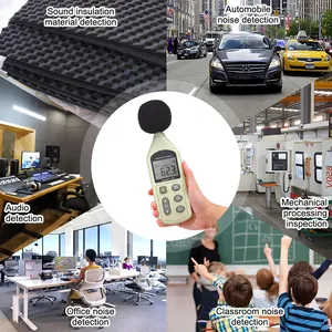 Pengukur Kebisingan Cerdas Pengukur Tingkat Suara Digital Meteran Desibel Volume Detektor Uji Kebisingan