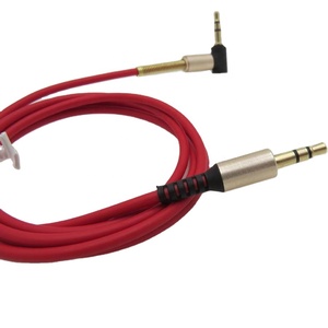 Nouveau produit 35mm 1M Nylon tresse amplificateur Aux Cord pour voiture téléphone tablette <span class=keywords><strong>casque</strong></span> plus fort Audio câble d'extension - Product Image 2