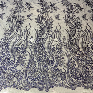 Kexin ngọc trai <span class=keywords><strong>Net</strong></span> vải đính cườm pha lê long lanh bột sequin Tulle Wedding buổi tối ăn mặc ren vải chất lượng cao thủ công - Product Image 5