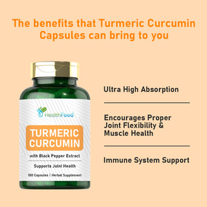 Cápsulas de Cúrcuma y Curcumina para Adultos, Directo de Fábrica, Promueven la Flexibilidad Articular y la Salud Muscular, Suplemento Dietético - Product Image 2