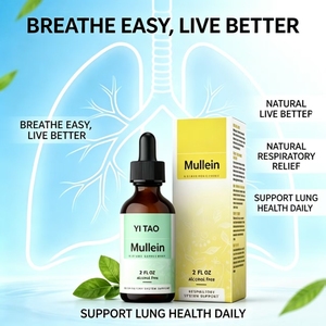 Gouttes naturelles de molène et de vitamines OEM, complément à base de plantes pour les soins respiratoires quotidiens et le soutien immunitaire - Product Image 6